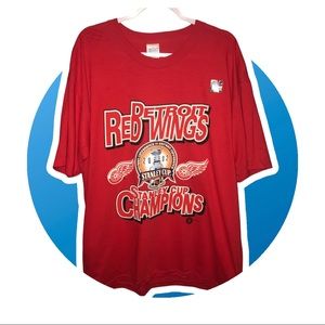 Vintage ‘02 Red Wings Championship T-shirt